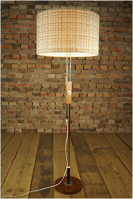 60er Vintage Stehlampe Bodenleuchte Leuchte Stehleuchte Lampe Nussbaum