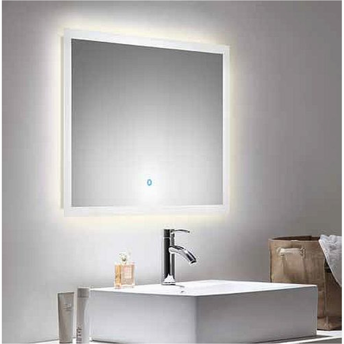 led spiegel badezimmerspiegel 80 x 60 cm