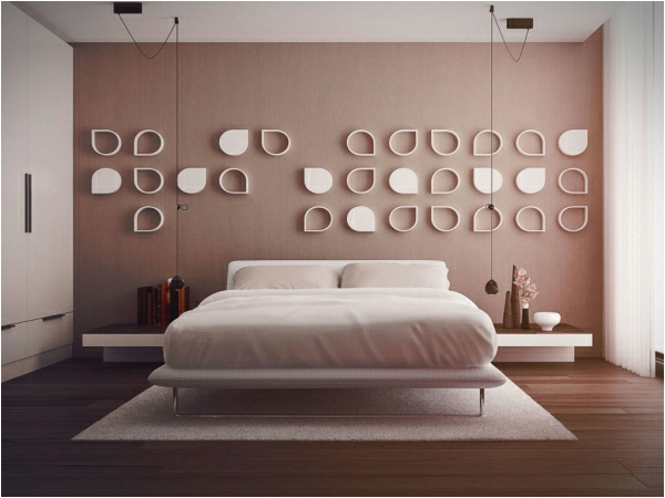 Deko f C3 BCr Wand im Schlafzimmer Design Ideen