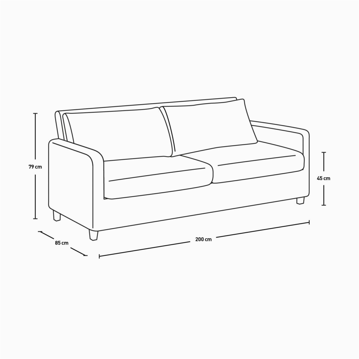 chester 3 sitzer sofa mit stoffbezug braun