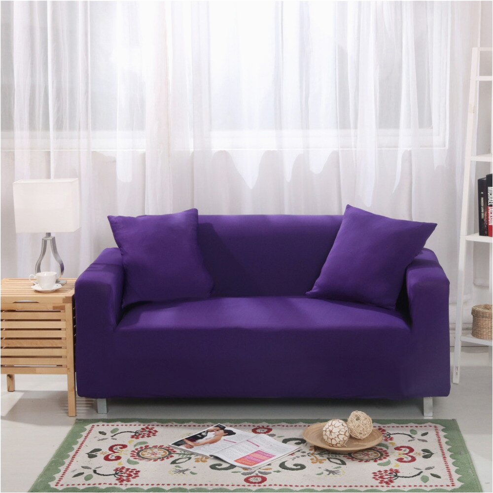 Hohes quanlity einfarbig spandex stretch sofa abdeckung elastizität polyester hussen couch fall für verschiedene form sofa 1