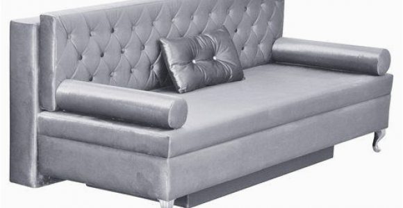 Wayfair Schlafsofa 3 Sitzer Schlafsofa Glamour Happy Barok Polsterfarbe Grau